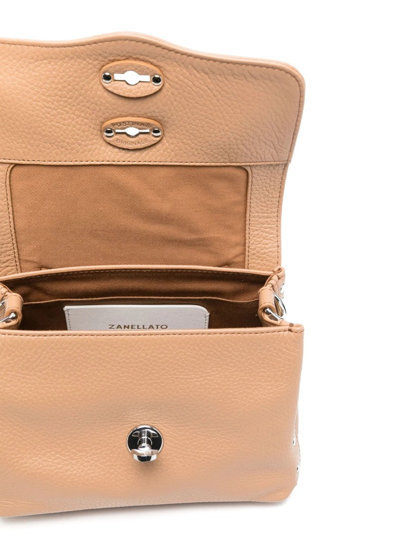 Zanellato Structured Leather Handbag With Pebbled Texture