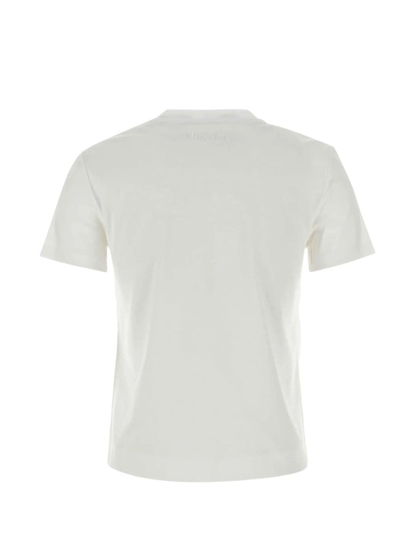 Max Mara White Crew Neckline Cotton T-Shirt