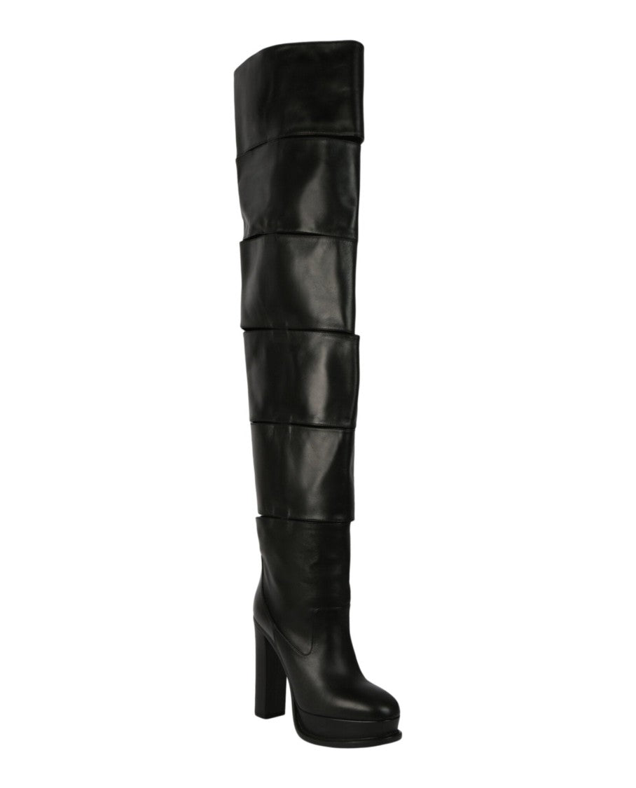 Alexander Mcqueen Slash Over-The-Knee Boots