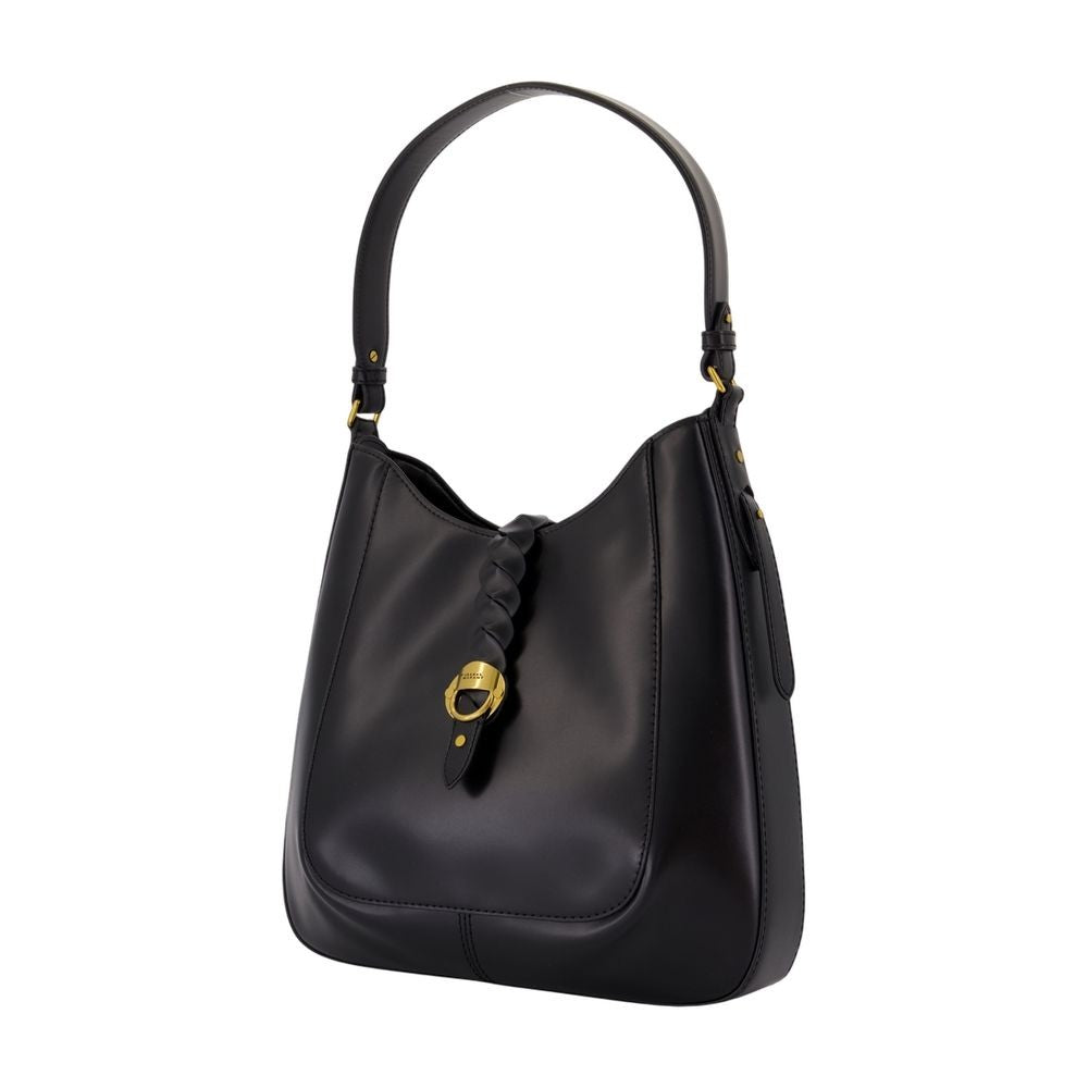 Isabel Marant Structured Calfskin Leather Shoulder Bag