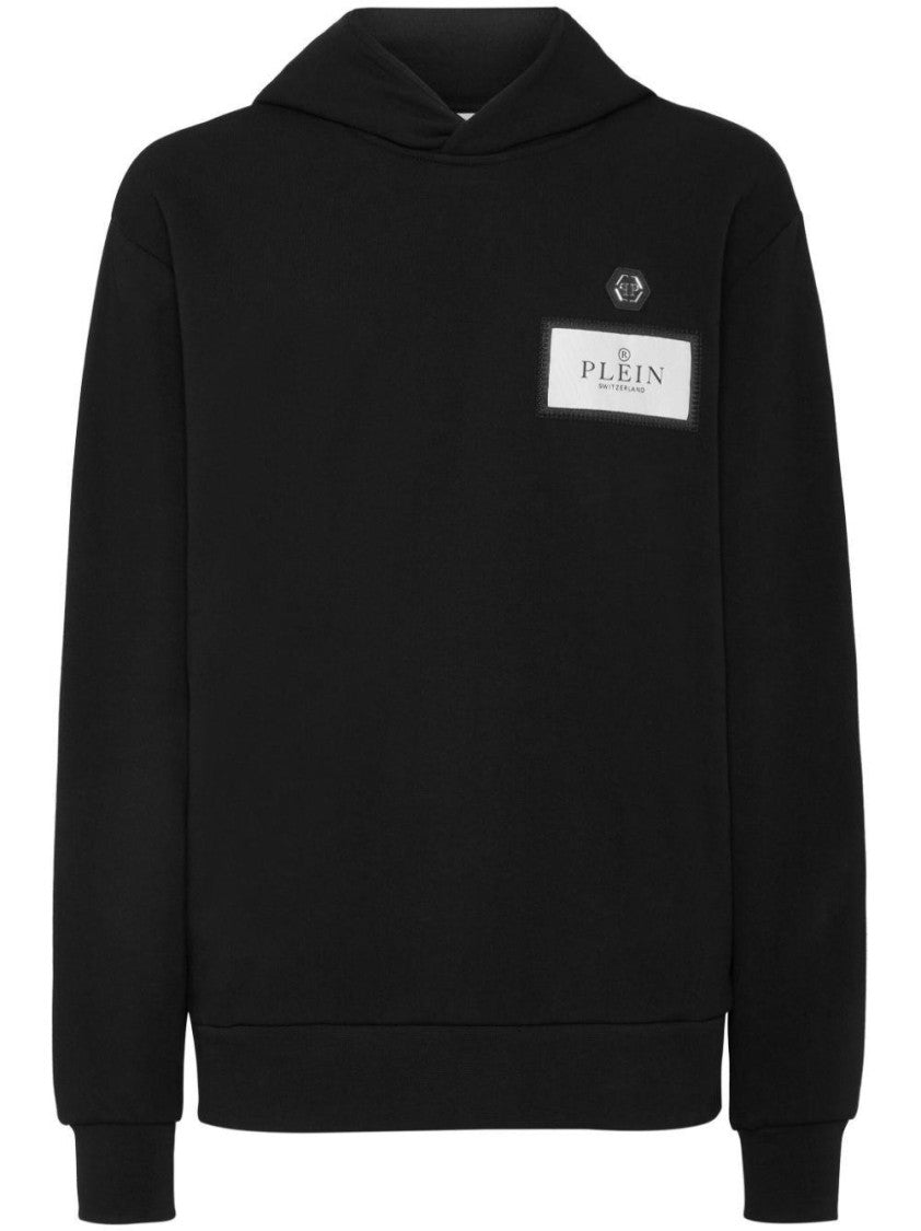 Philipp Plein Relaxed Fit Black Long Sleeve Hoodie