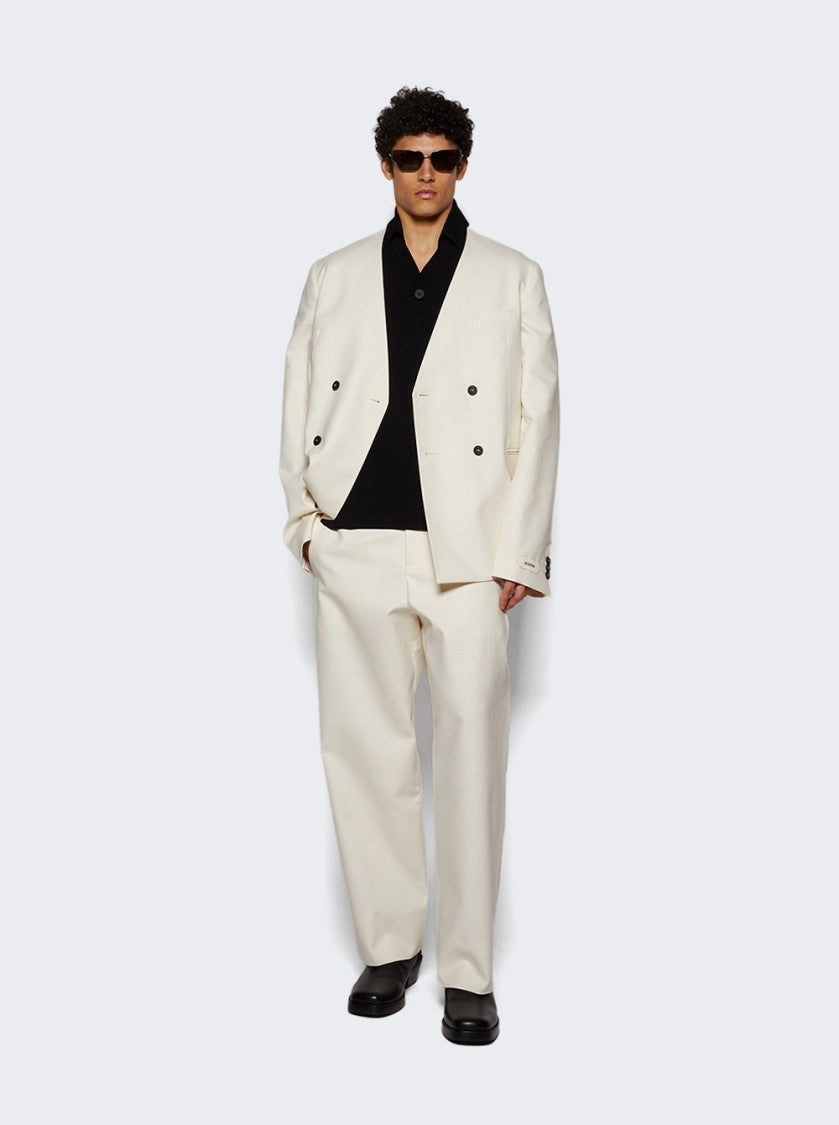 Jacquemus Marino Double Breasted Jacket Off White