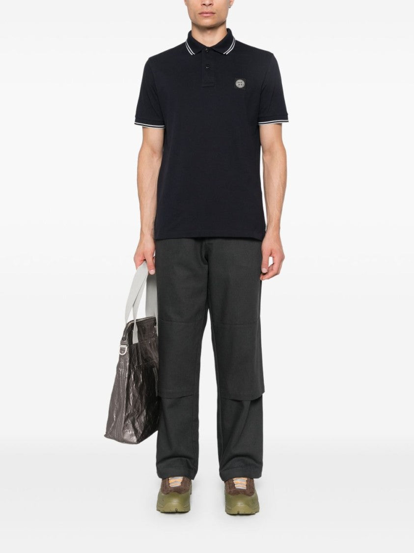 Stone Island Classic Polo Shirt With Iconic Logo