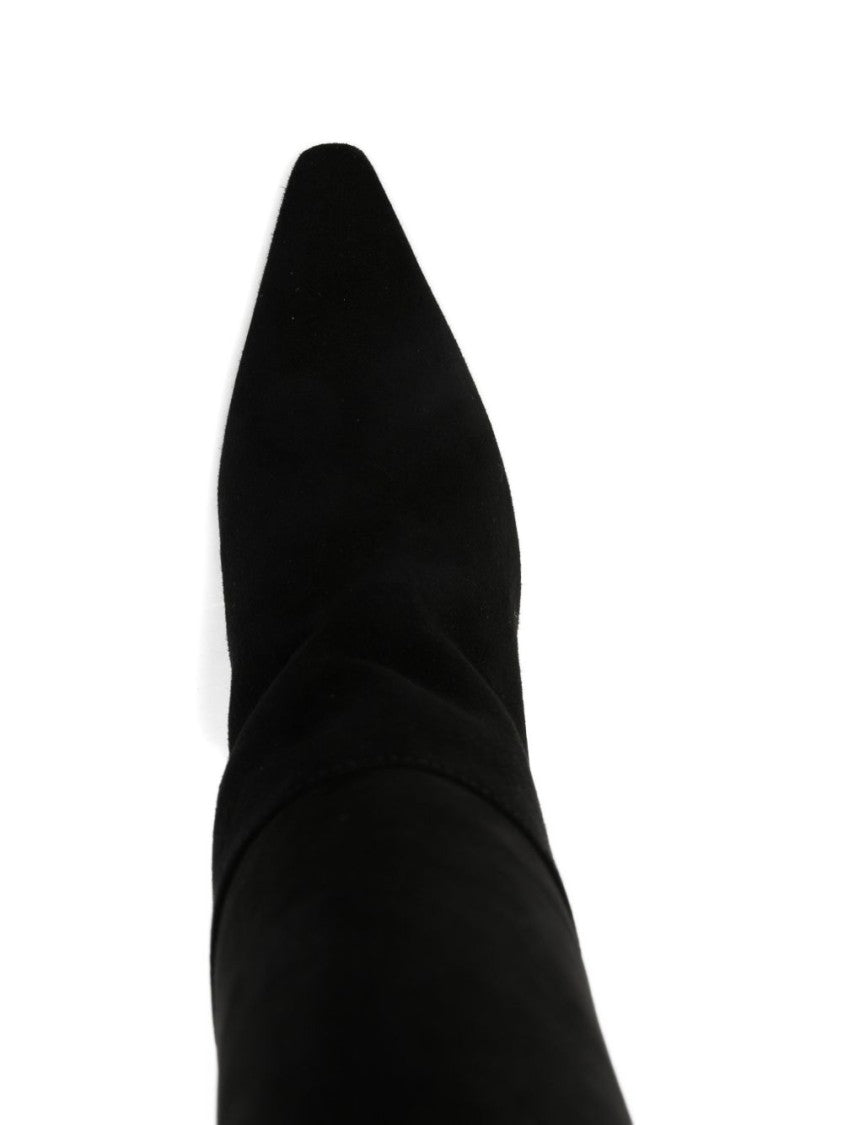 Roberto Festa Pointed Toe Black Boots With Stiletto Heel