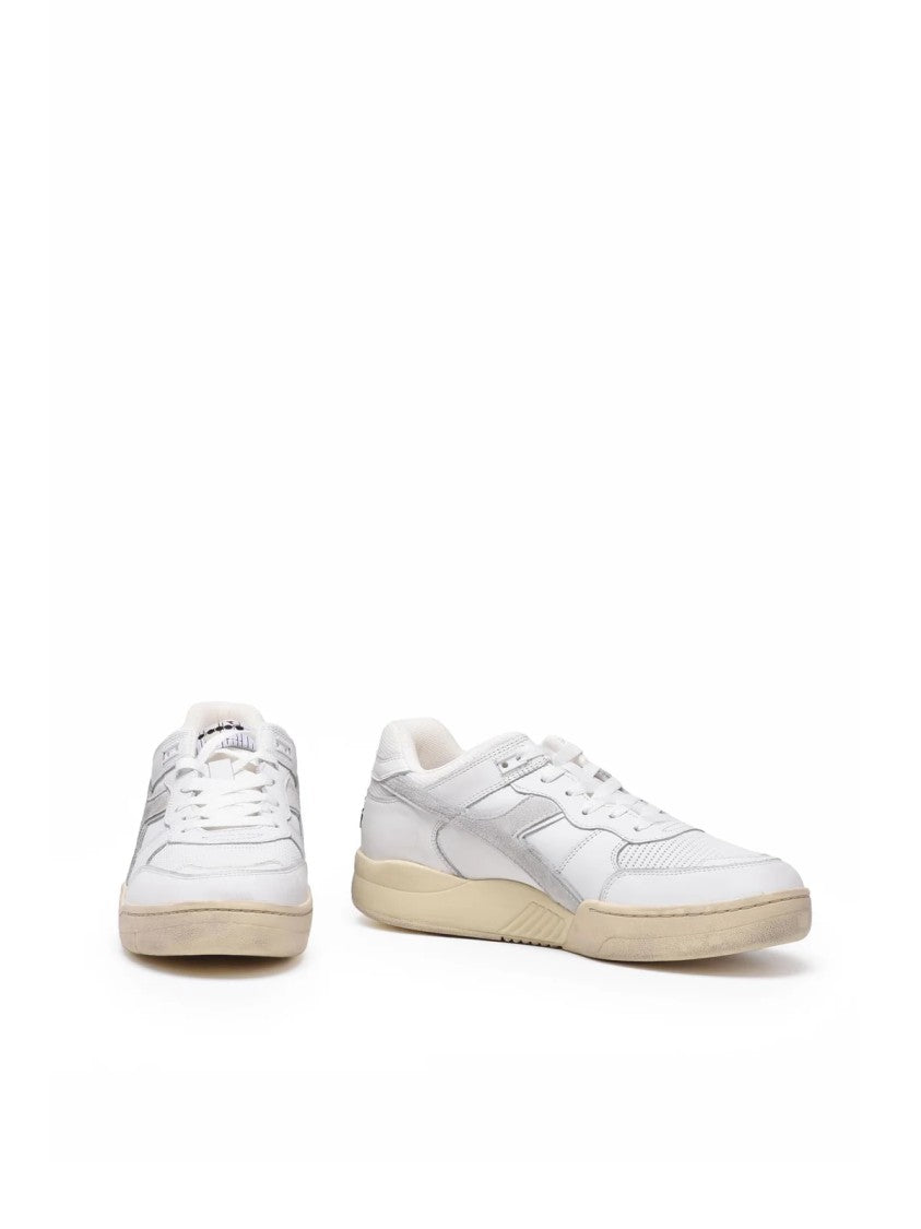 Diadora Heritage White Grey Leather B.560 Sneakers