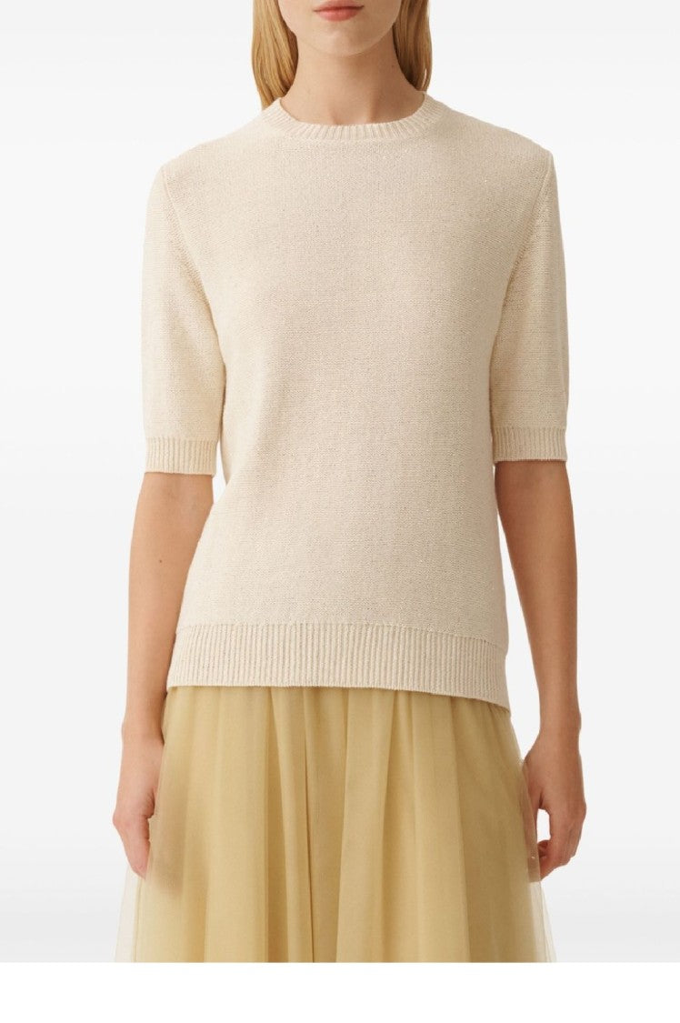 Fabiana Filippi Relaxed Fit Short-Sleeved Knit Top