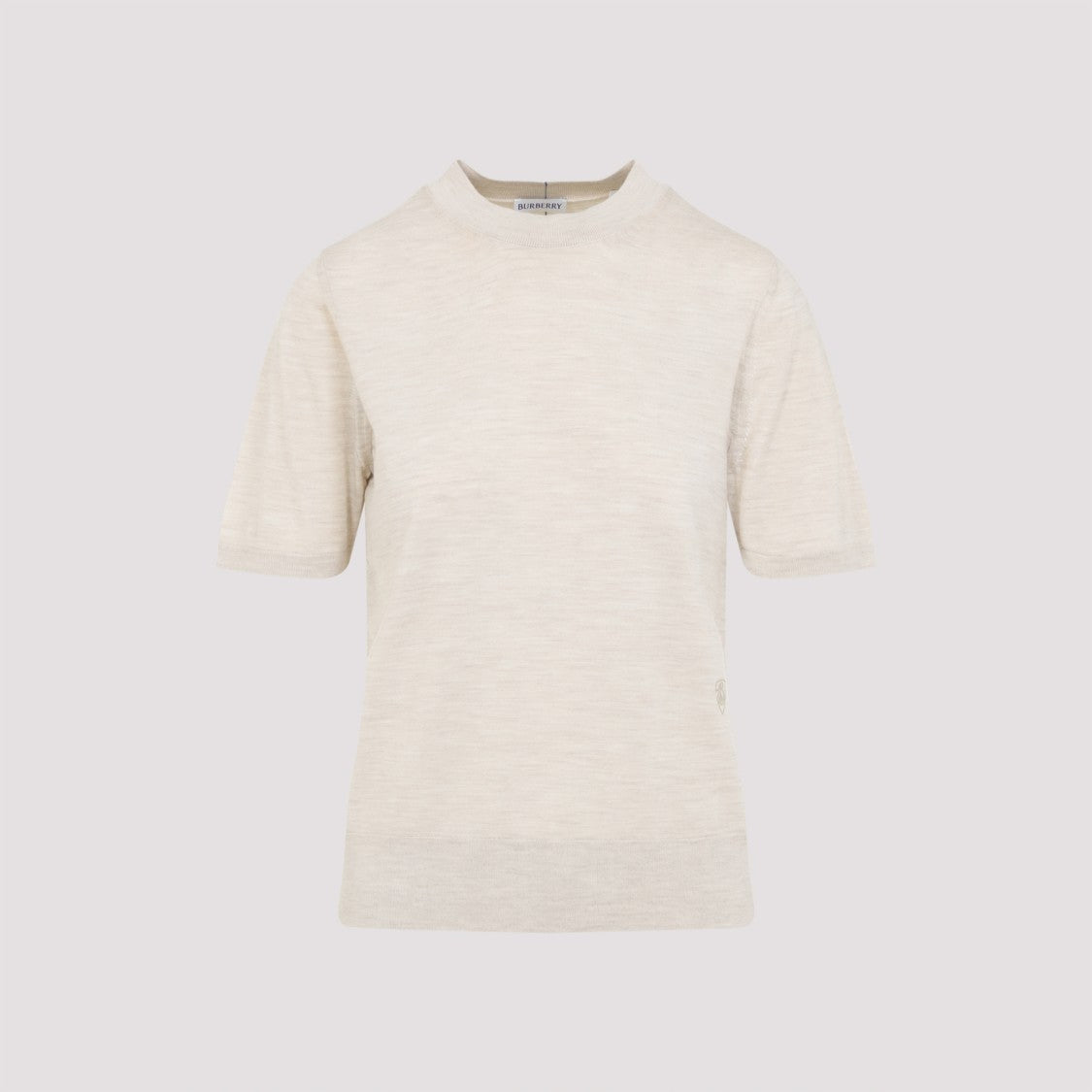 Burberry Nutmeg White Wool T-Shirt