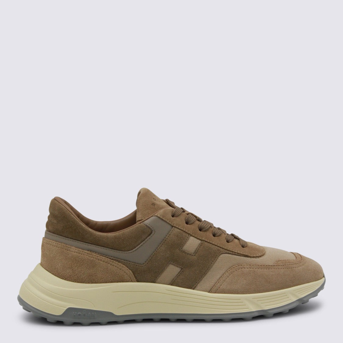 Hogan Beige Leather Sneakers