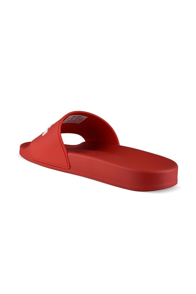 Balenciaga Red Rubber Pool Slippers