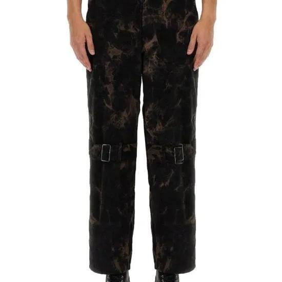Aïe Relaxed Fit Tie-Dye Straight Pants With Adjustable Buckles
