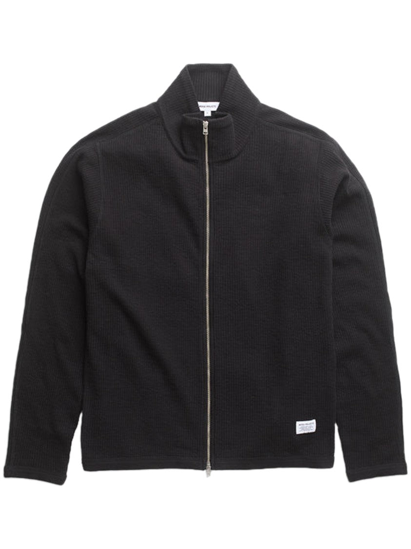 Norse Projects Teno Cotton-Hemp Military Rib Zip Cardigan