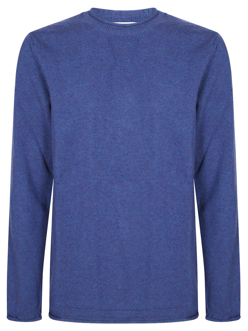 Comme Des Garçons Relaxed Fit Black Wool Sweater With Classic Crew Neckline