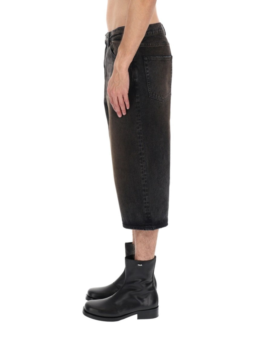 Our Legacy Capri Cut Relaxed Long Denim Shorts