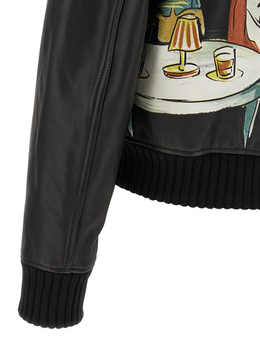 Amiri 'Bar Scene' Bomber Jacket