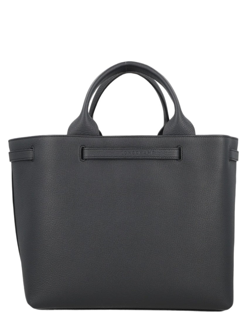 Longchamp Structured Handbag In Textured Calf Leather