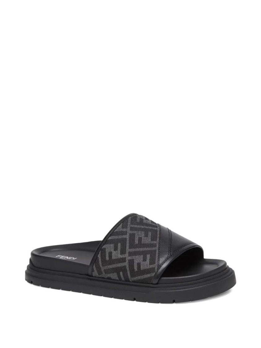 Fendi Black Flat Shoes