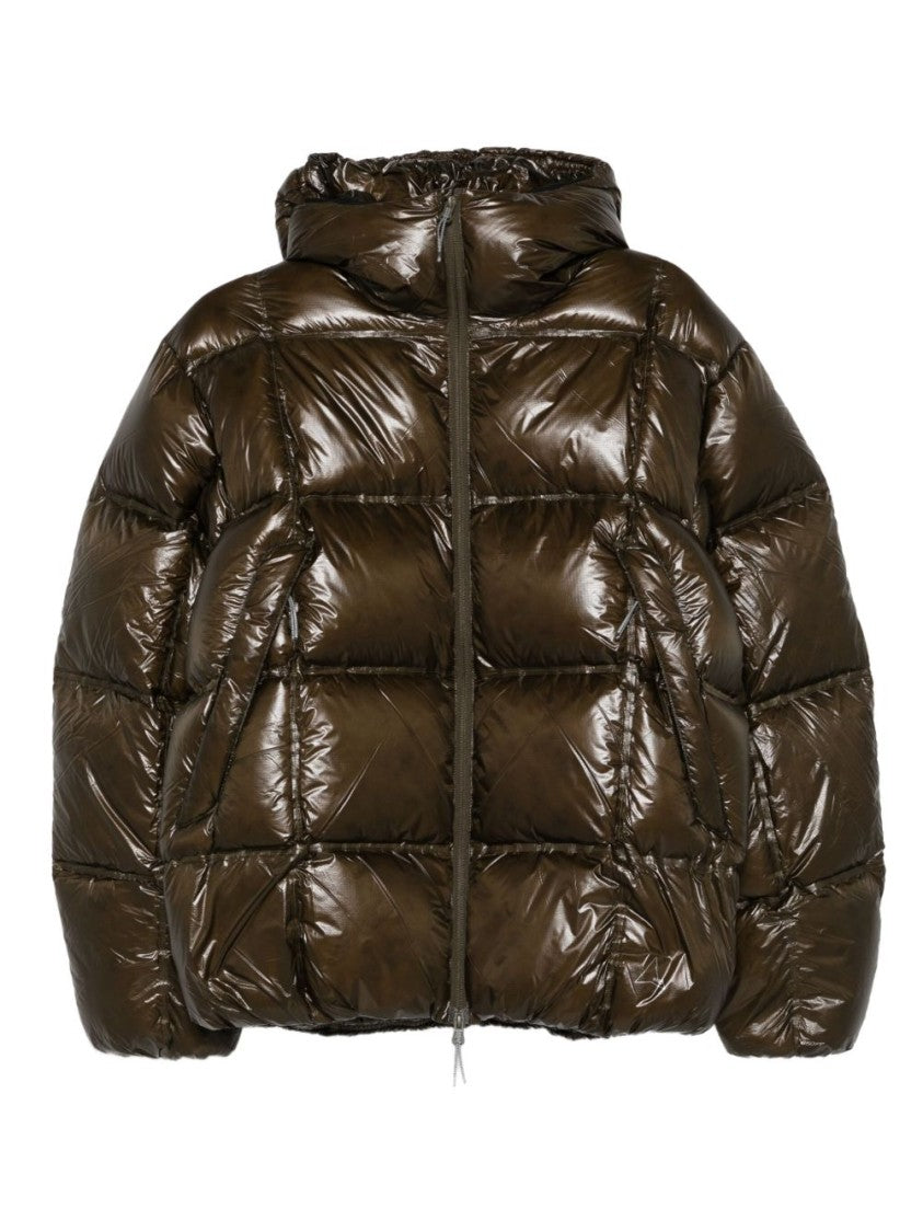 Roa Hooded Dark Green Microripstop Down Jacket