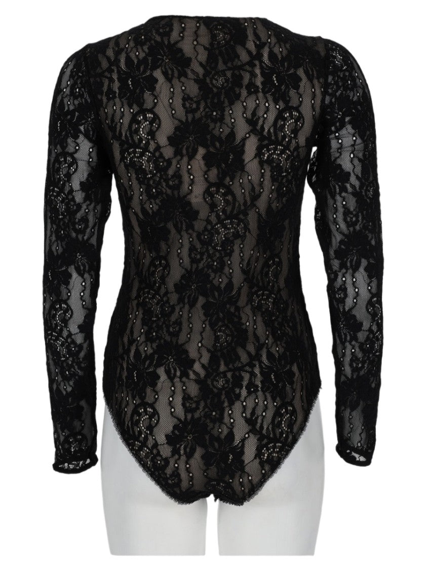 Zimmermann Sheer Floral Lace Bodysuit