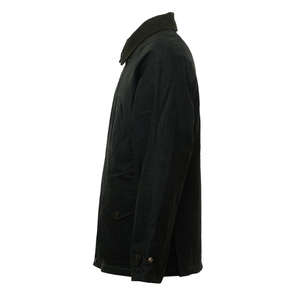 Manifattura Ceccarelli Waxed Cotton Wool-Lined Caban Coat