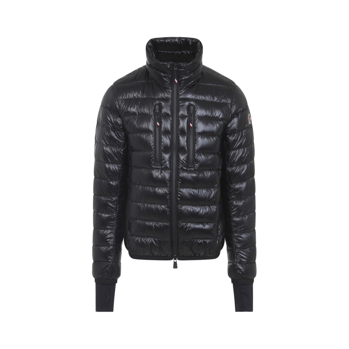 Moncler Grenoble Quilted Down Jacket With High Collar And Zippered Pockets