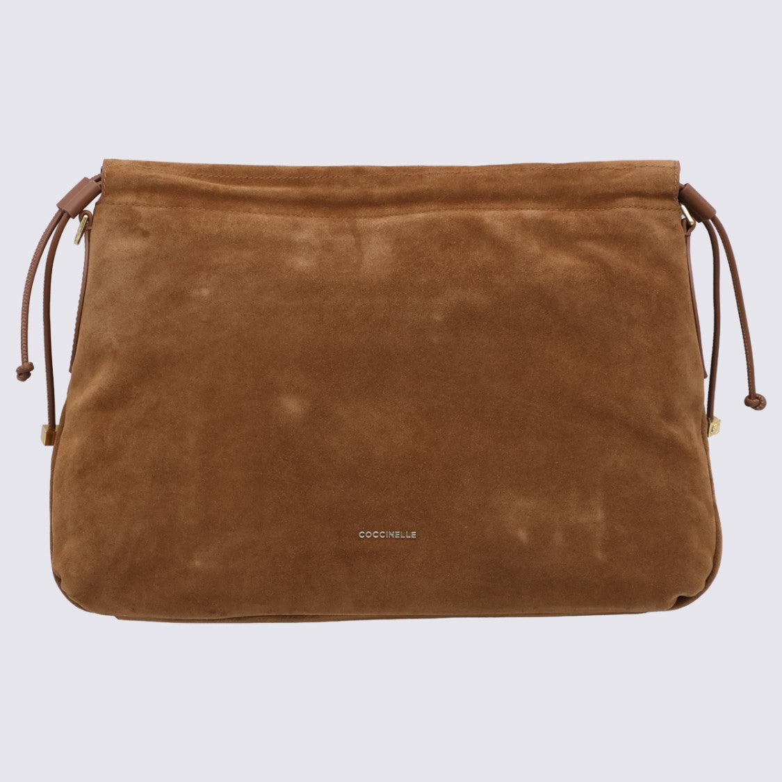 Coccinelle Suede Tote Bag With Embossed Logo