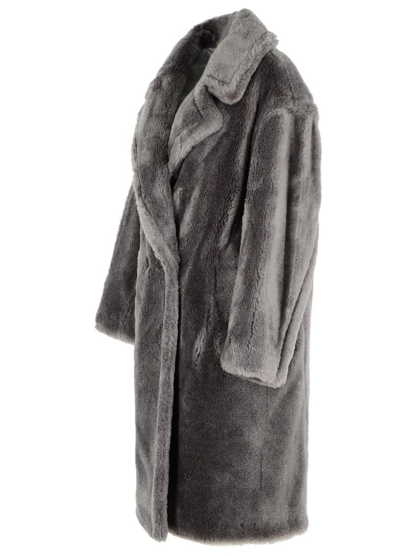Stand Studio Biba' Grey Wool Coat