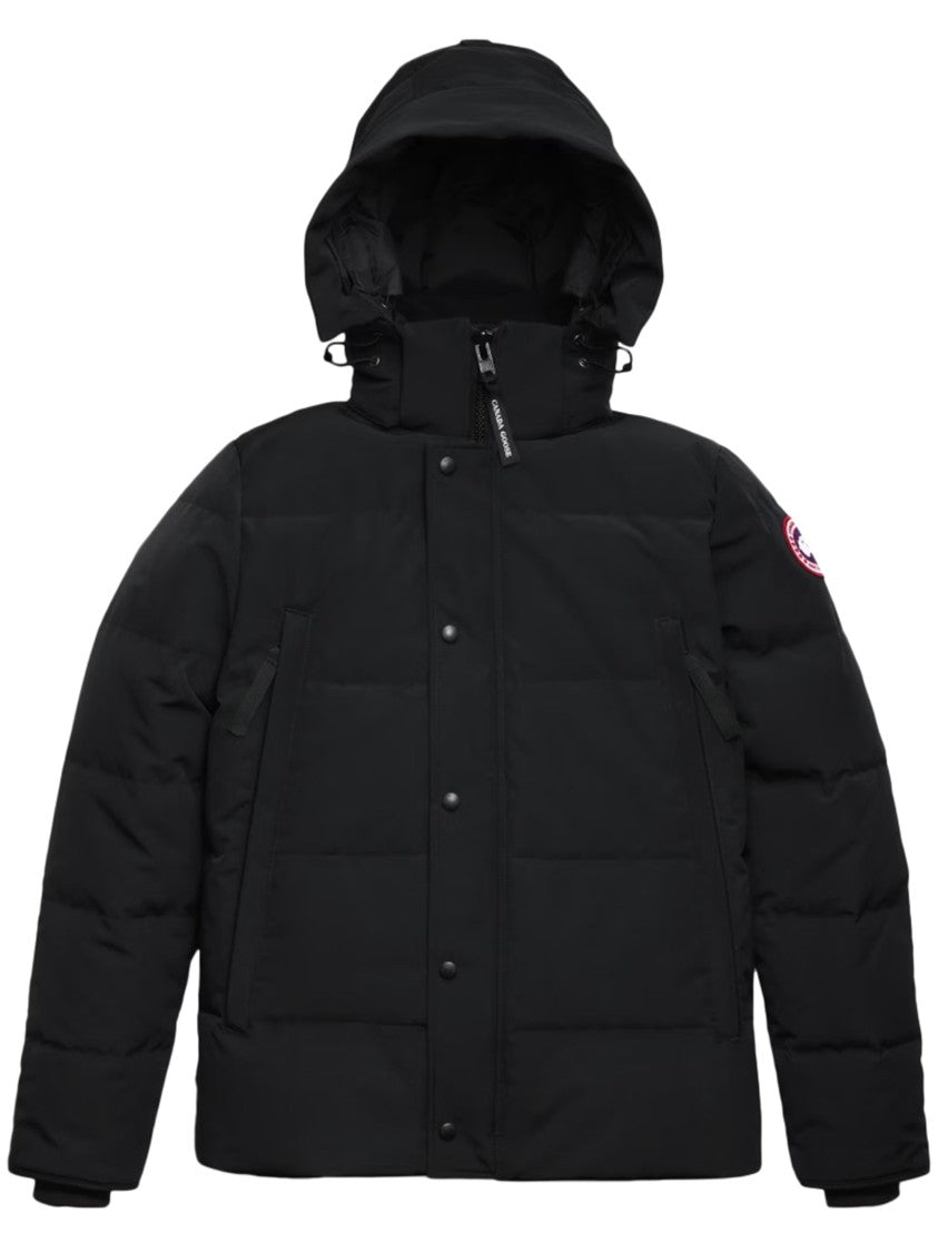 Canada Goose Wyndham Parka- Cr Black Label Quilted Hooded Parka