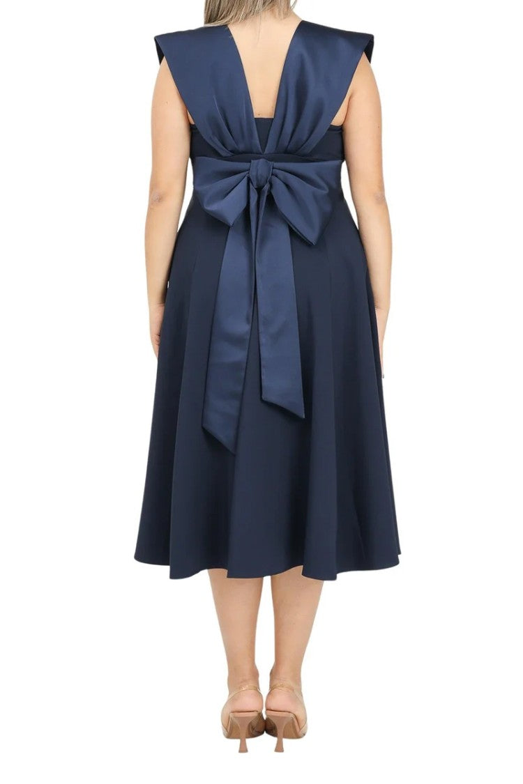 Santas* Flared Dress - Blue