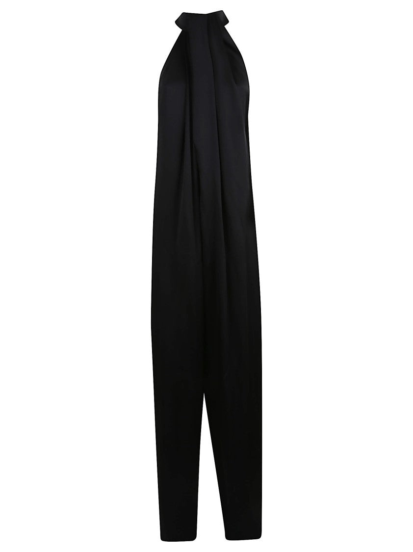 Stella Mccartney Satin-Finish Halterneck Jumpsuit