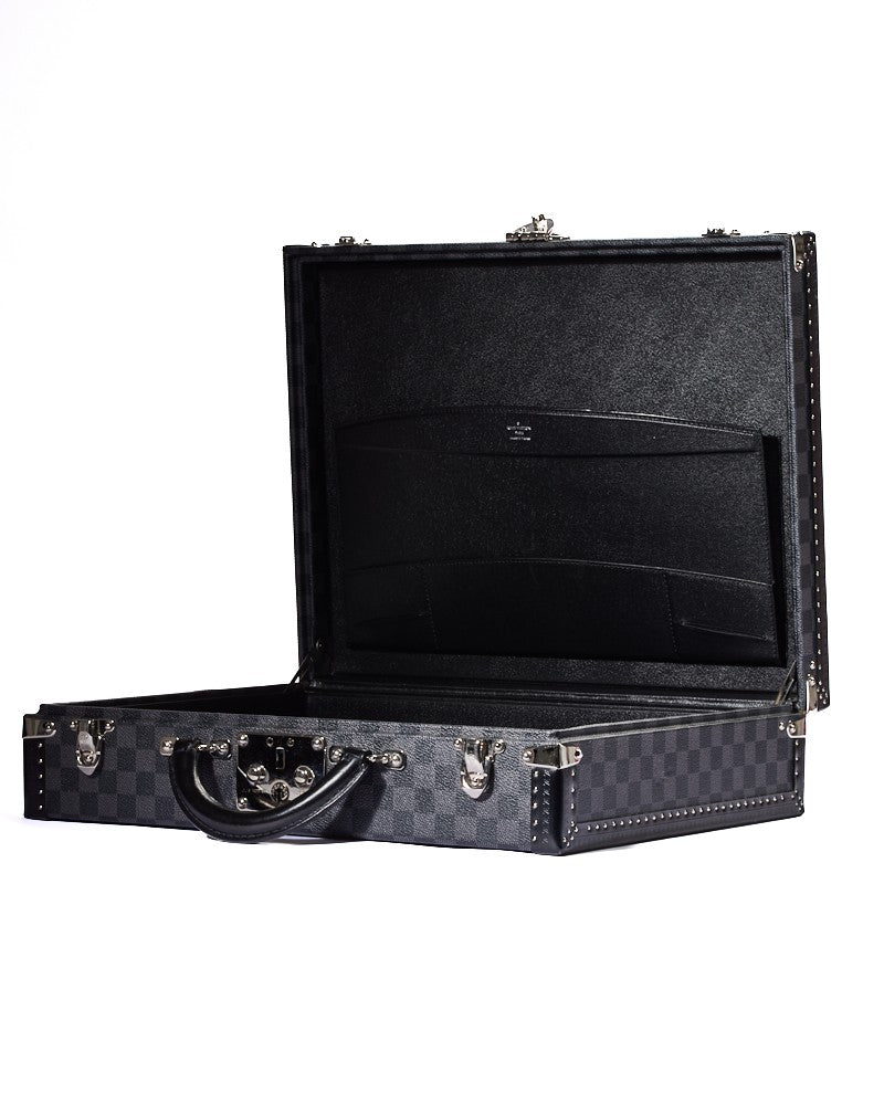 Louis Vuitton President 45 Briefcase In Damier Graphite