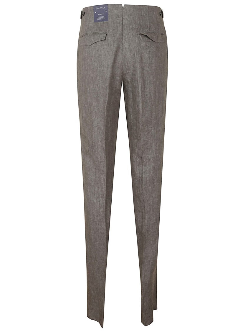 Incotex Tailored Straight-Leg Trousers With Neatly Pressed Pleats