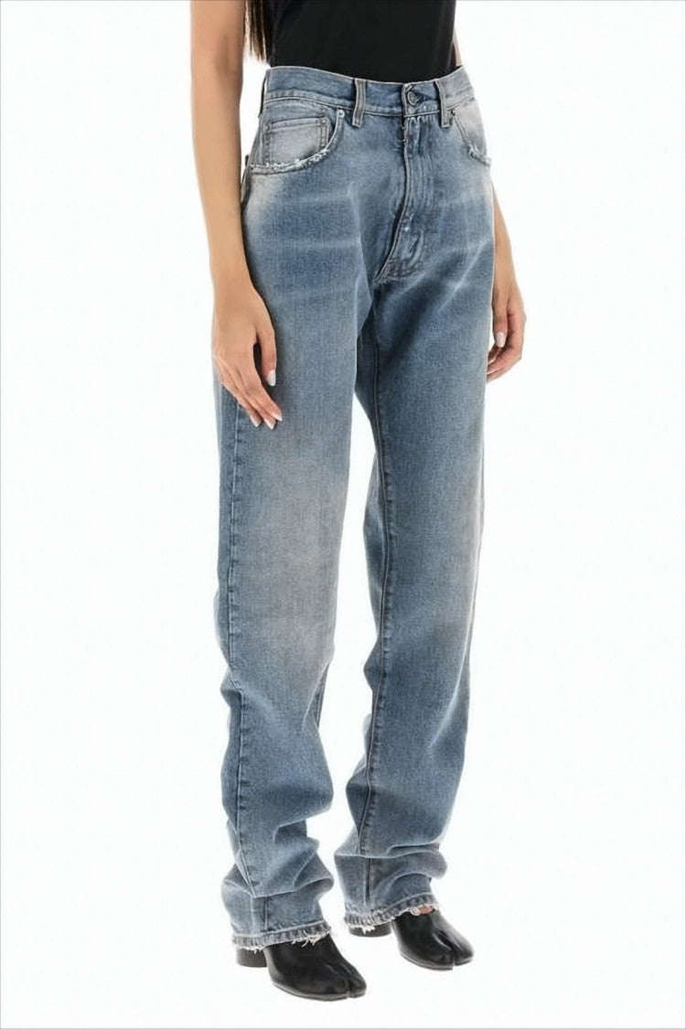 Maison Margiela Relaxed Straight-Leg Denim Trousers With Subtle Whiskering