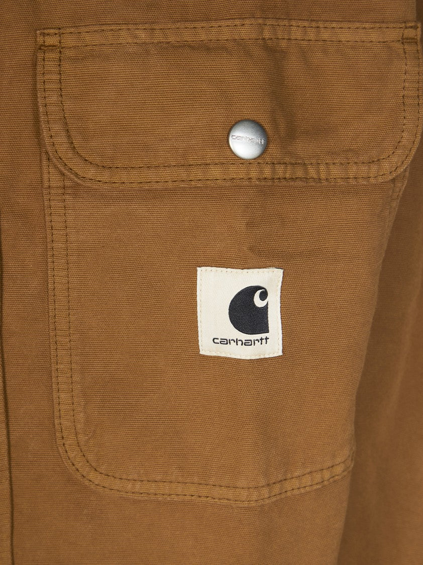 Carhartt Wip Hubbard Contrast-Collar Cropped Flap-Pocket Jacket
