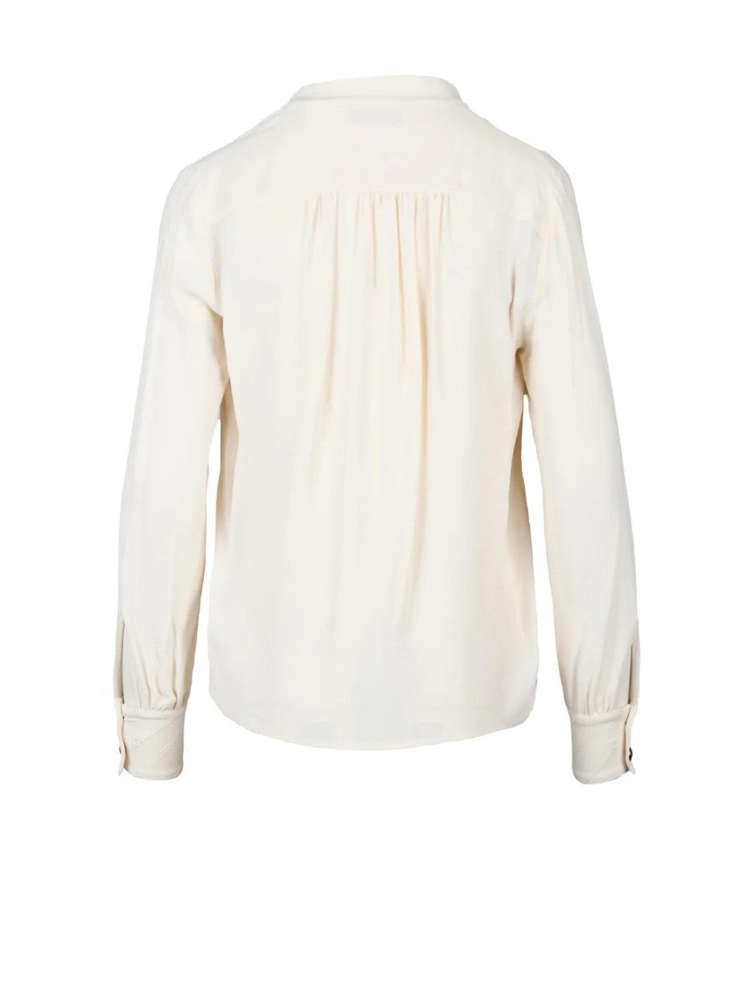 Elisabetta Franchi Butter Viscose Crepe Blouse