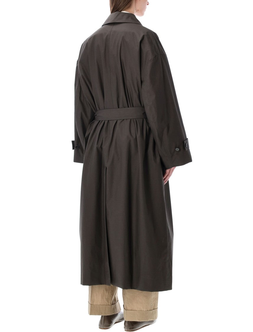 Soeur Water-Repellent Cotton Poplin Helio Trench Coat