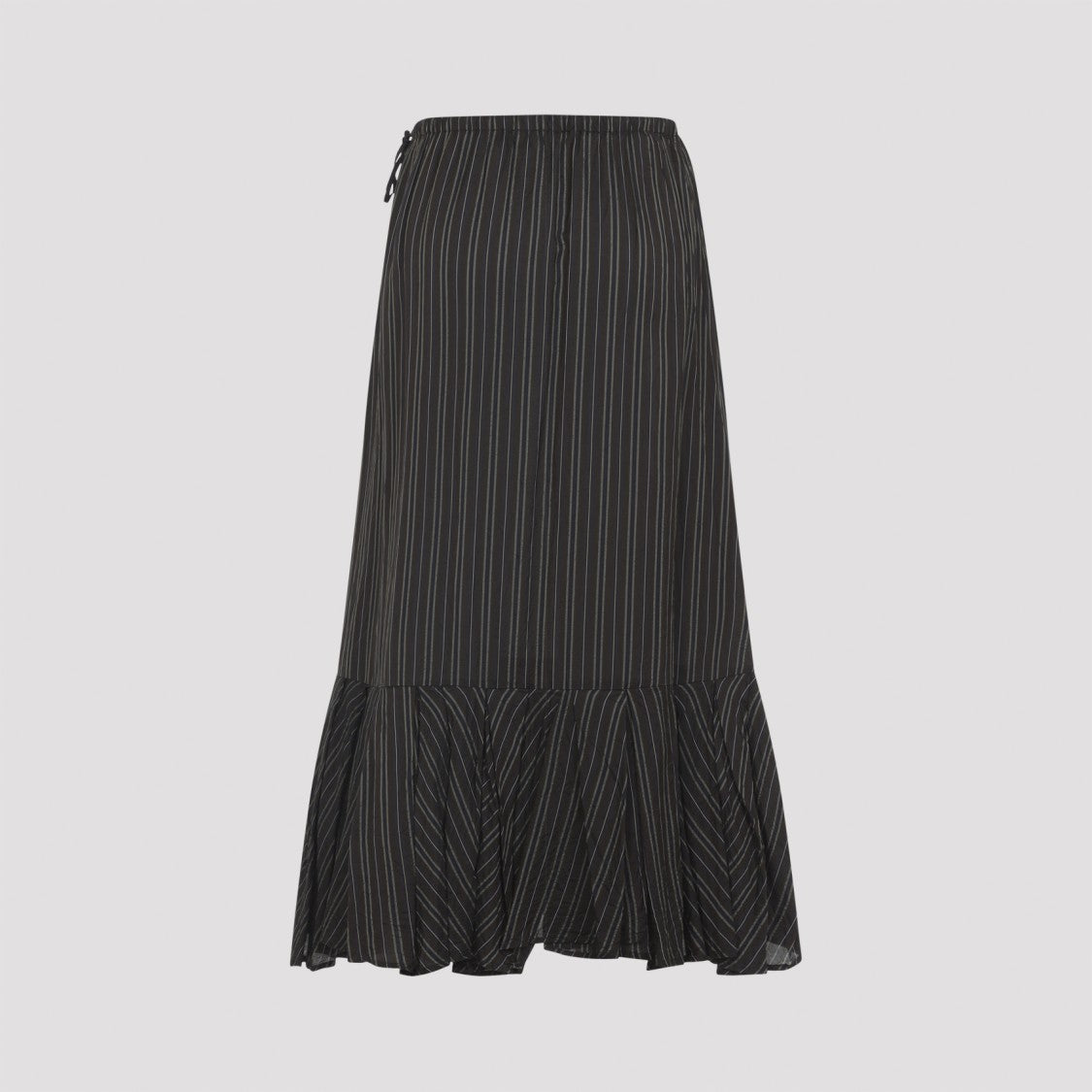 Dries Van Noten Brown Cupro Sprity Skirt