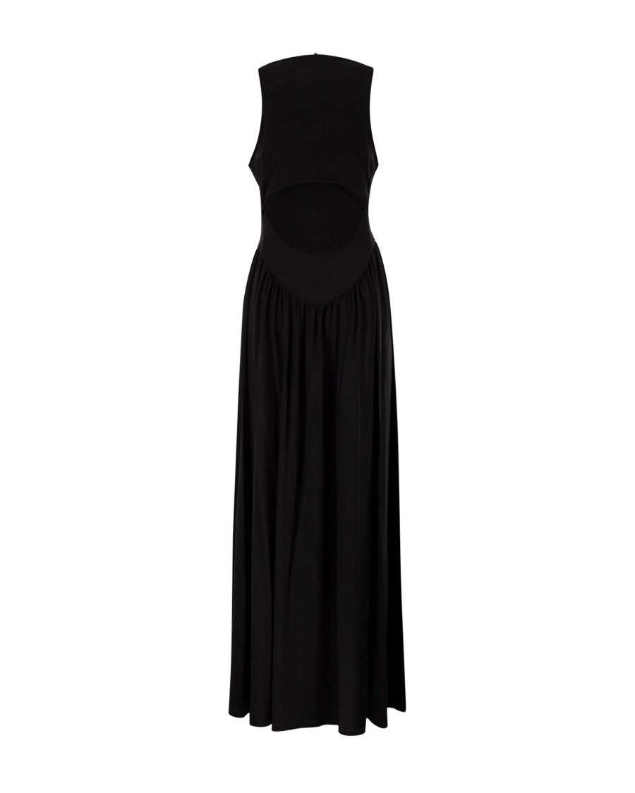 Sportmax Maxi Dress In Stretch Jersey Crêpe With Open Back
