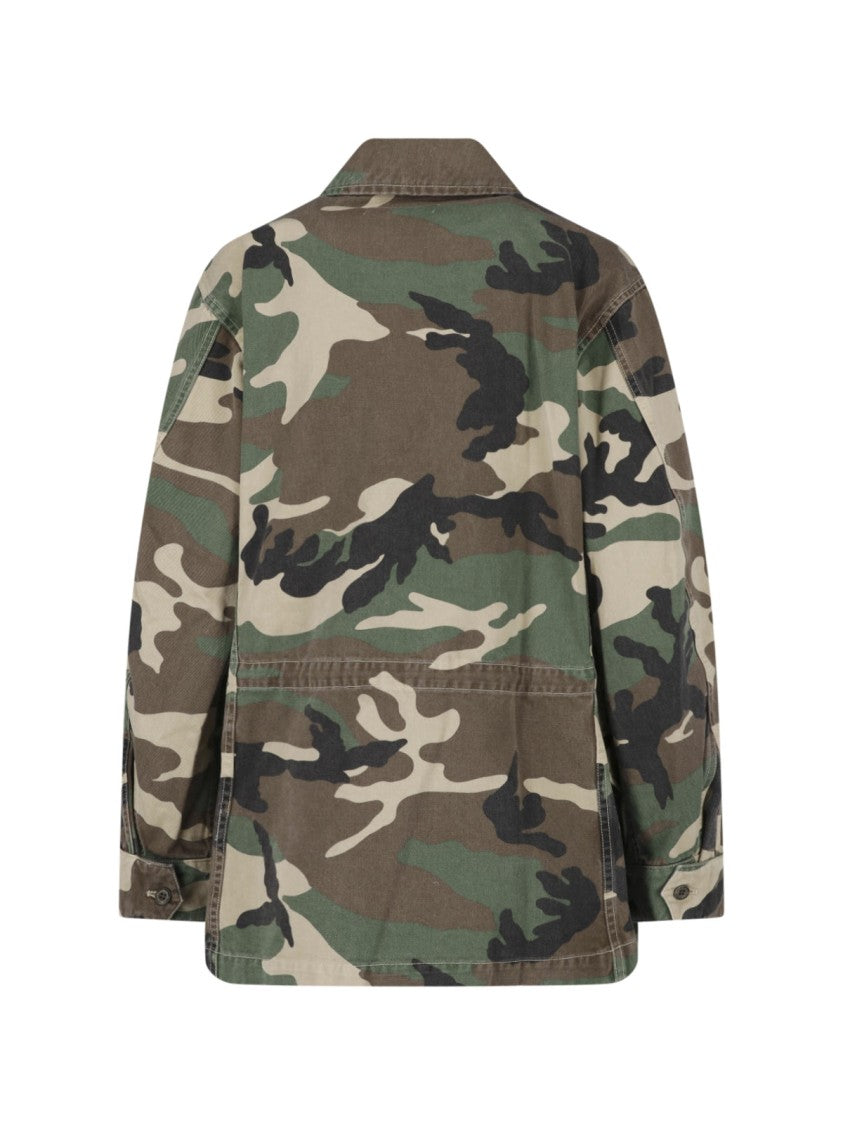 Nili Lotan Multicolor Sacha Camouflage Zip Jacket