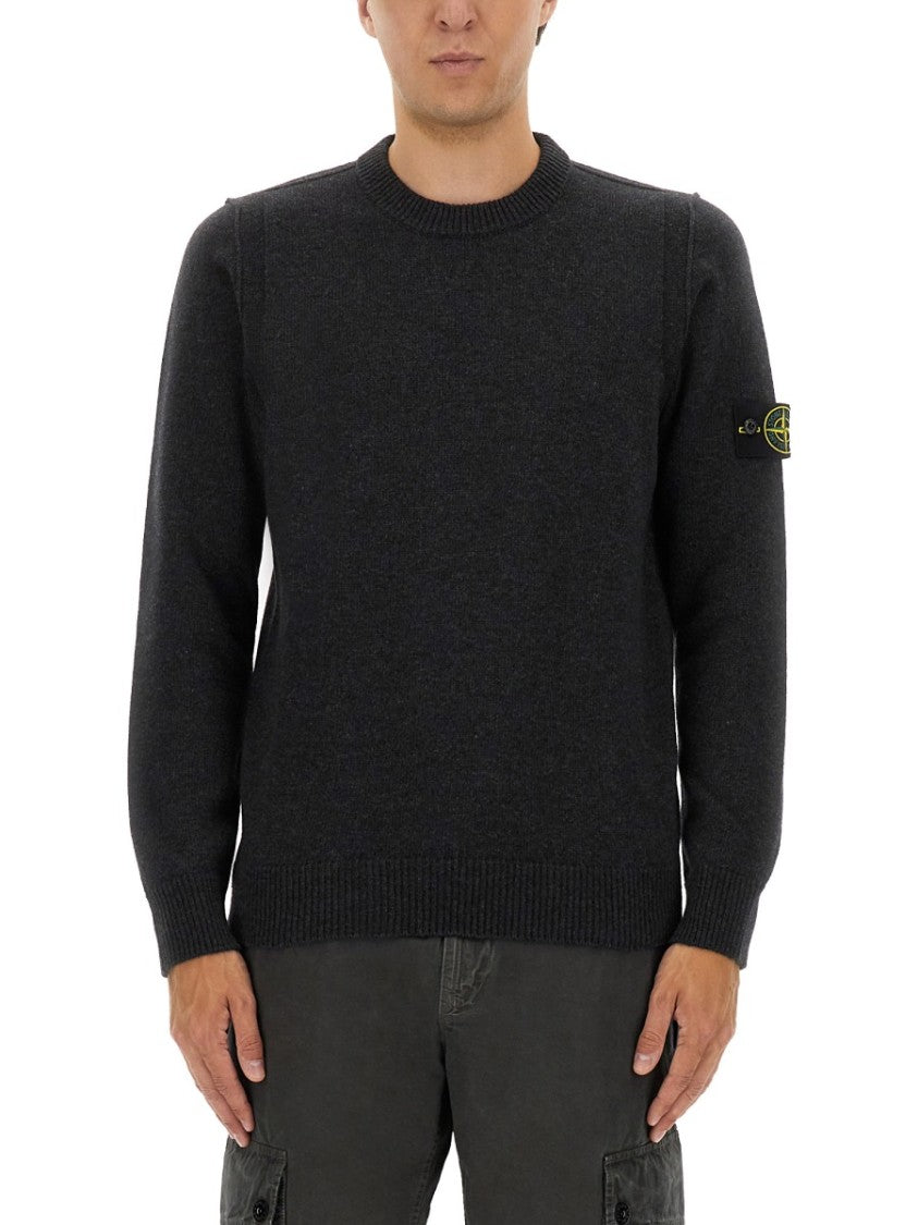 Stone Island Classic Crew Neck Wool Jersey