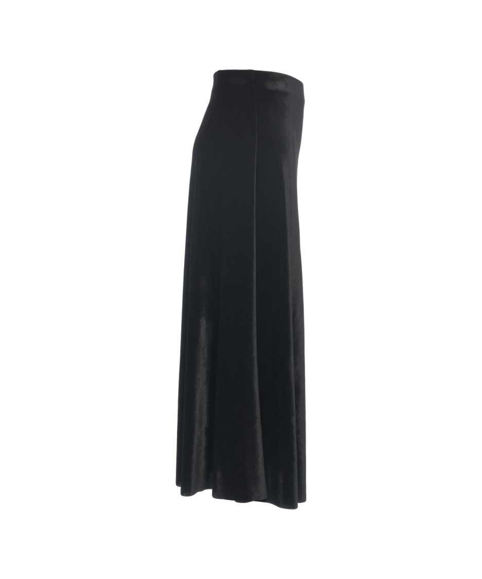 Gender Flowing Maxi Skirt With Subtle Shimmer