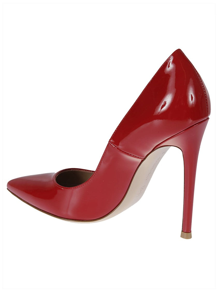 Gianvito Rossi Pointed-Toe High Heel Pumps In Glossy Calf Leather