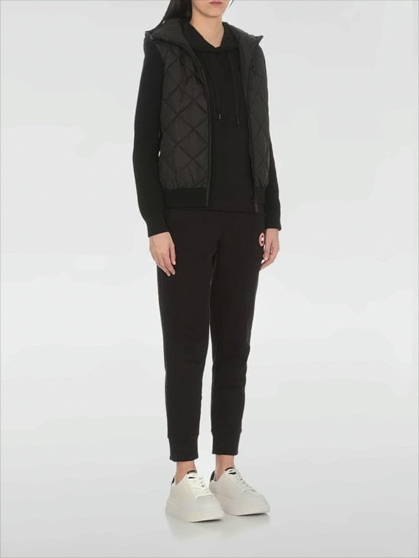 Canada Goose Diamond-Stitched Quilted Jacket With Knit Sleeves