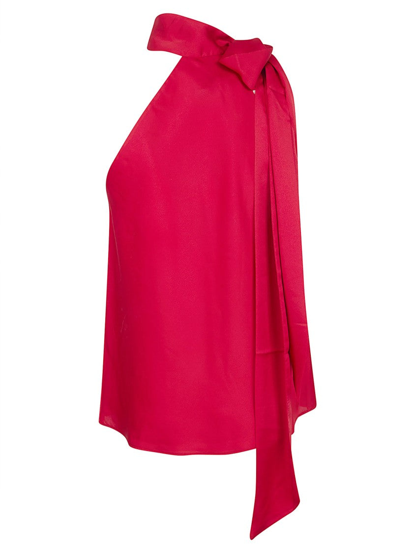Lauren Ralph Lauren Cruise Red One-Shoulder Top