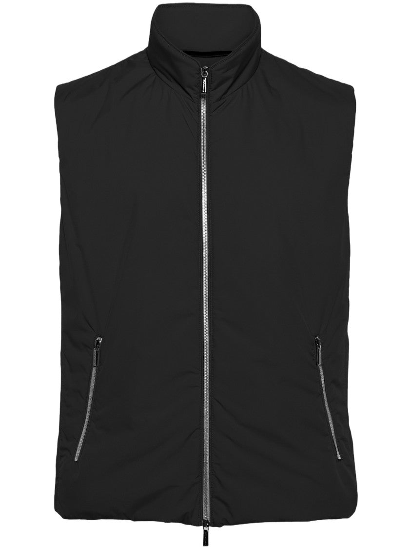 Moorer High Collar Nylon Vest