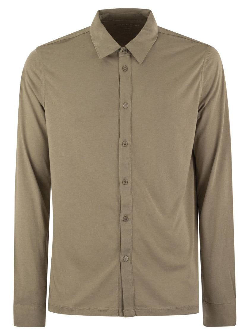 Majestic Long-Sleeved Shirt In Lyocell And Cotton