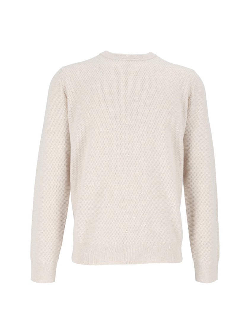 Peserico Textured Classic Crew Neck Knit Sweater