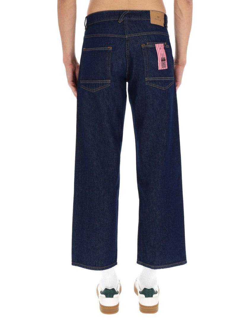 Ps Paul Smith Deep Indigo Faded Copper Rivets Jeans