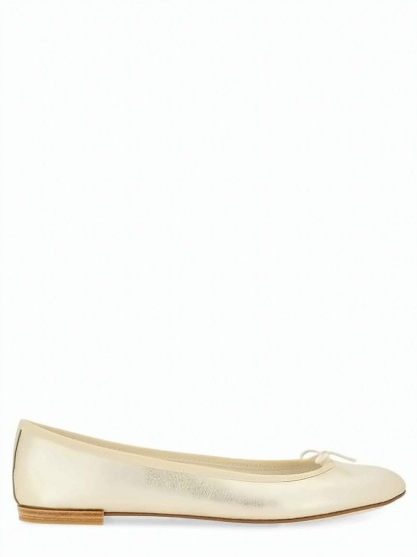 Repetto Gold Calf Leather Ballet Flats