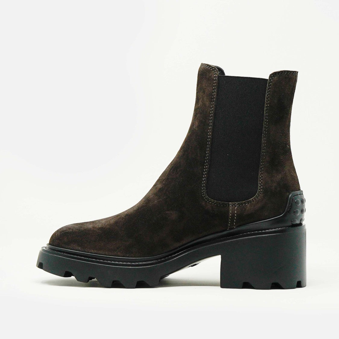 Tod's 60mm Heel Black Suede Ankle Boot