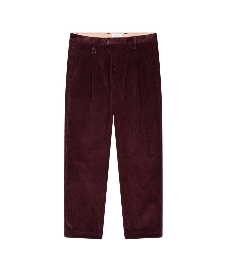Paolo Pecora Corduroy Trousers With Elegant Pleats And Distinctive Detailing